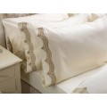 Maison Blanche by Belledorm Blanche Annaya Gold Embroidered Pillowcase Pairs